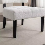 Fauteuil d'appoint moderne Okak avec revêtement touffeté confortable, coussins profonds, fauteuil en cuir mélangé avec assise surdimensionnée et pieds en bois massif.