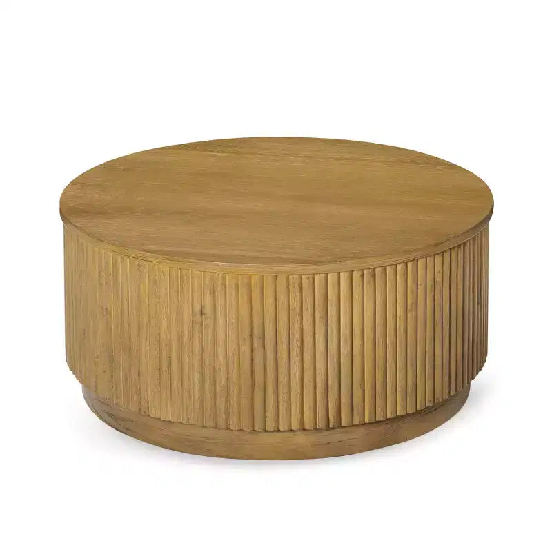 Maven Lane Dallas Table basse ronde moderne en bois 30