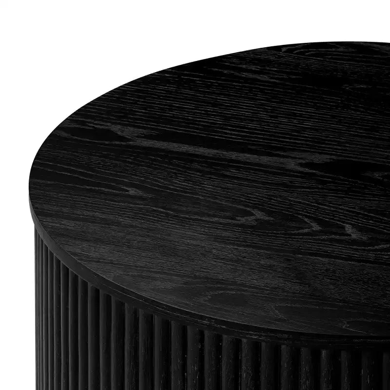 Maven Lane Dallas Table basse ronde moderne en bois 30
