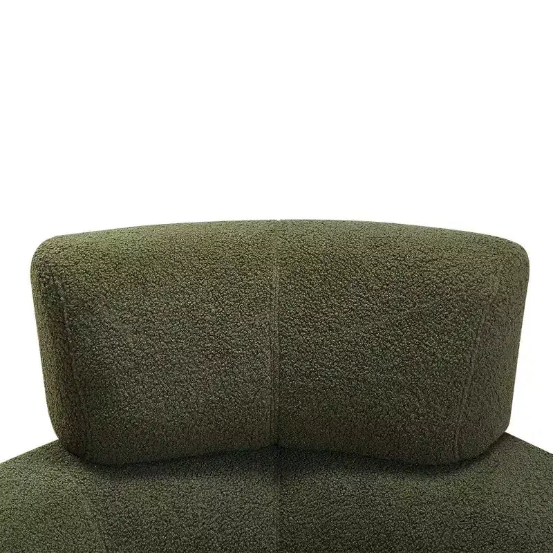 Fauteuil pivotant Okak 360, fauteuil d'appoint en peluche avec appuie-tête réglable, chaises confortables pour le salon, le bureau, la chambre
