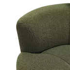 Fauteuil pivotant Okak 360, fauteuil d'appoint en peluche avec appuie-tête réglable, chaises confortables pour le salon, le bureau, la chambre