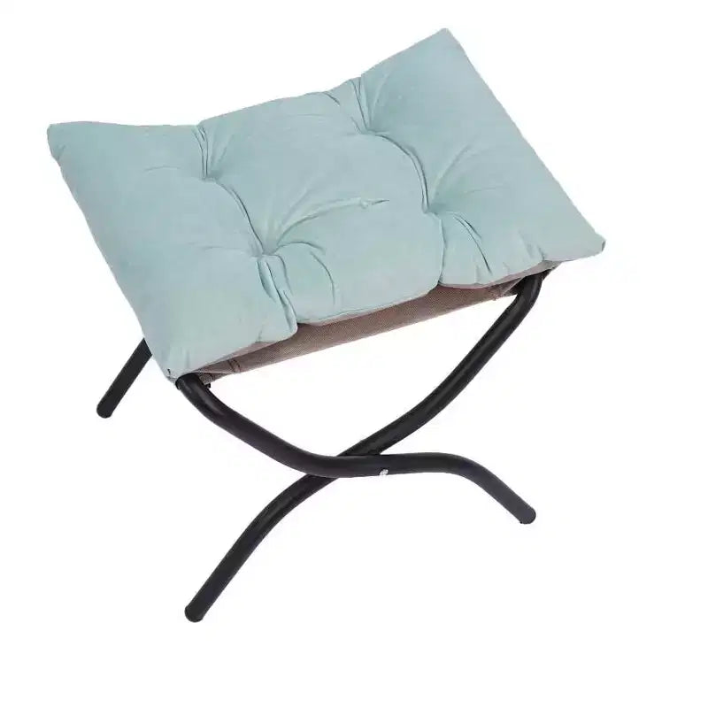 Fauteuil d'appoint Okak en tissu de coton, fauteuil paresseux avec poche latérale rembourrée, fauteuil de salon, canapé de loisirs avec cadre en acier