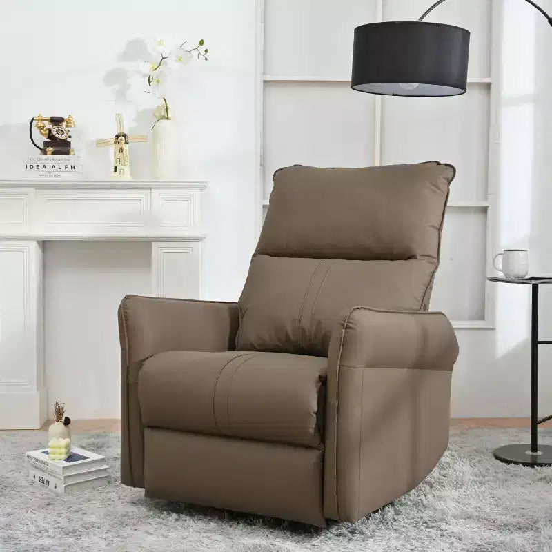 Fauteuil inclinable électrique Okak Power Rocking avec poche latérale Fauteuil d'appoint pivotant à 270° Petit canapé pour salon, chambre et salle de cinéma maison
