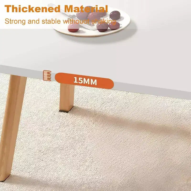 Table basse moderne en bois, petite table d'appoint de canapé pliable, table basse rectangulaire multifonctionnelle, table d'appoint pour petits espaces, salon
