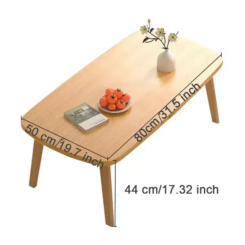 Table basse moderne en bois, petite table d'appoint de canapé pliable, table basse rectangulaire multifonctionnelle, table d'appoint pour petits espaces, salon