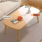 Table basse moderne en bois, petite table d'appoint de canapé pliable, table basse rectangulaire multifonctionnelle, table d'appoint pour petits espaces, salon