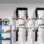 Porte-vélos VEVOR, 6 supports de vélo et 5 crochets pour casques, support de rangement mural pour vélos, organisateur pour maison et garage
