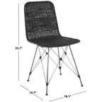 Chaise de salle à manger tressée Minerva (lot de 2) - DCH6508 - Safavieh