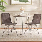 Chaise de salle à manger tressée Minerva (lot de 2) - DCH6508 - Safavieh