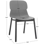 Chaise de salle à manger en plastique moulé Abbie (lot de 2) - SFV6900 - Safavieh Couture