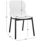 Chaise de salle à manger en plastique moulé Abbie (lot de 2) - SFV6900 - Safavieh Couture