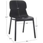 Chaise de salle à manger en plastique moulé Abbie (lot de 2) - SFV6900 - Safavieh Couture