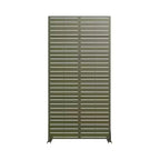 72 H35W Dovelina Gray Paravent métallique autoportant pour extérieur Clôture de jardin décorative