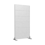 72 H35W Dovelina Gray Paravent métallique autoportant pour extérieur Clôture de jardin décorative