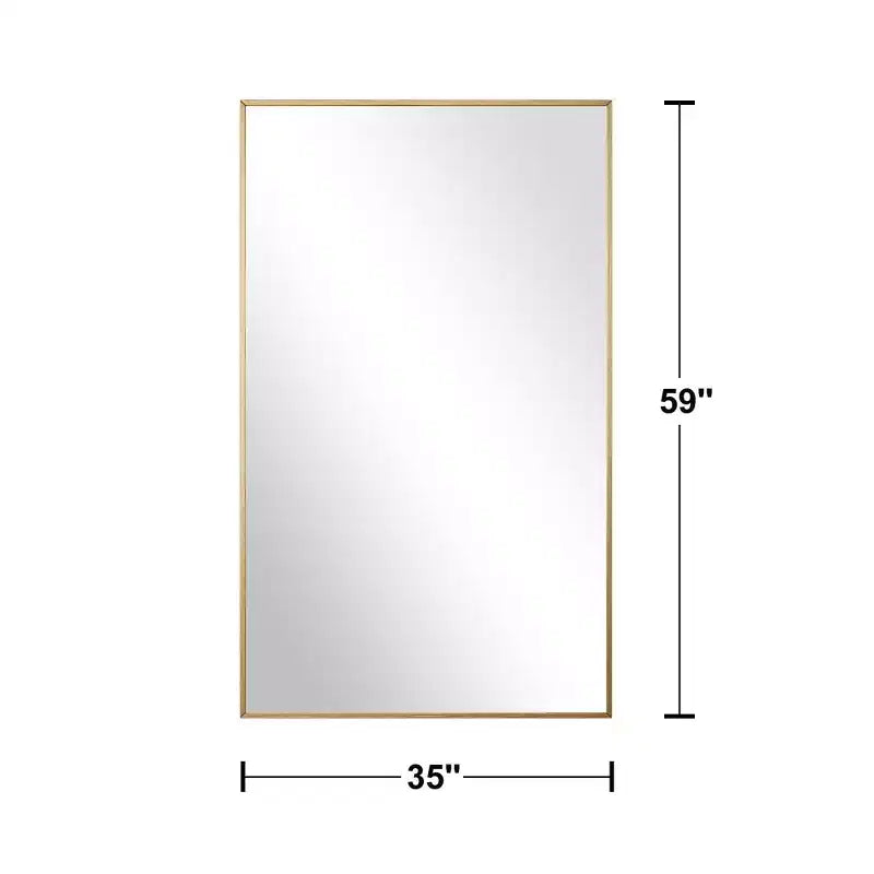 Miroir 67x28 classique à arche, pleine longueur, avec cadre en bois blanc, résistant aux intempéries, pour salle de bain, entrée de chambre, salon/dressing