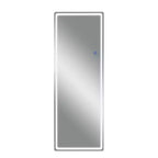 Miroir 67x28 classique à arche, pleine longueur, avec cadre en bois blanc, résistant aux intempéries, pour salle de bain, entrée de chambre, salon/dressing
