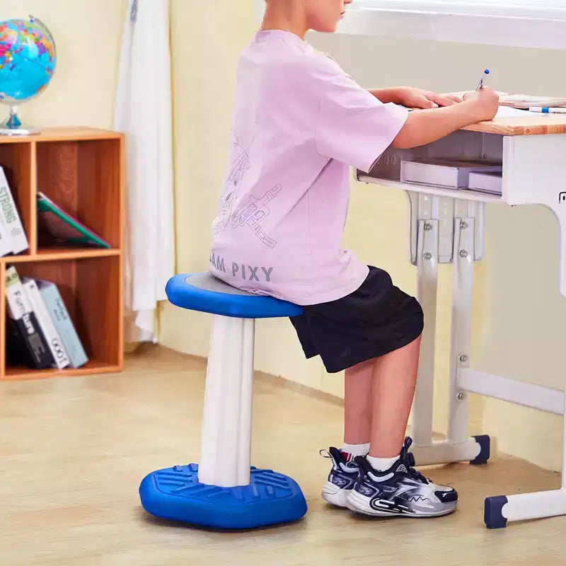 Chaise oscillante VEVOR pour enfants, chaise active avec coussin éponge, tabouret oscillant améliore la concentration, la posture et le calme des enfants, 7-14 ans, bleu