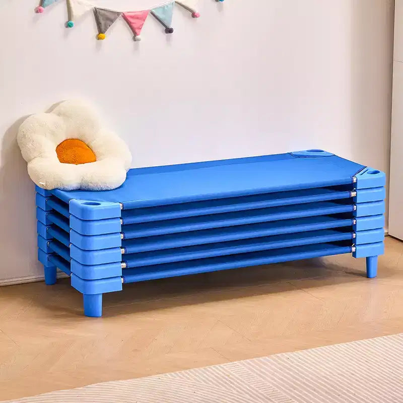 VEVOR Lit de repos empilable pour enfants, lot de 6, lits de repos portables pour tout-petits, lits de repos de taille standard 132 x 58 cm pour enfants, lits de garderie pour salle de classe préscolaire