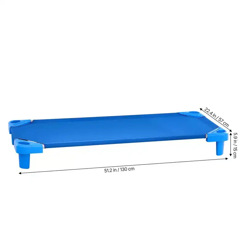 VEVOR Lit de repos empilable pour enfants, lot de 6, lits de repos portables pour tout-petits, lits de repos de taille standard 132 x 58 cm pour enfants, lits de garderie pour salle de classe préscolaire