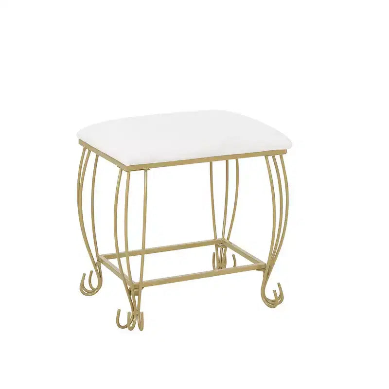 Ensemble de coiffeuse Bestier avec miroir et tabouret, table de maquillage blanche avec tiroirs pour filles, femmes, chambre à coucher, cadeau