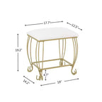 Ensemble de coiffeuse Bestier avec miroir et tabouret, table de maquillage blanche avec tiroirs pour filles, femmes, chambre à coucher, cadeau