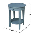 Table d'appoint Phillips International Concepts avec tiroir