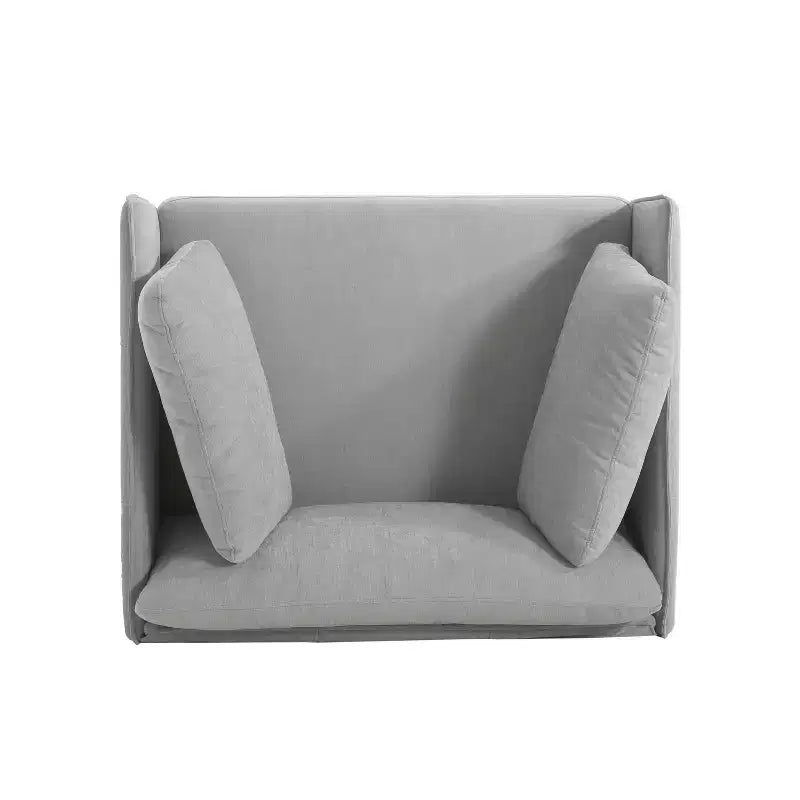 Fauteuil relax MAYEERTY 39 vintage marron en similicuir avec revêtement polyester/PU, structure en bois et pieds en acier