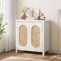 Modern Sideboard Buffet Cabinet with Adjustable Shelf, Glass Doors, Small Accent Console Cabinet with Storage, for Living Room, Dining Room
