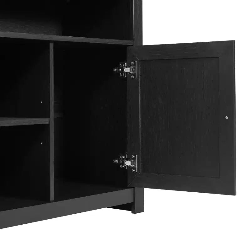 Buffet de cuisine moderne du milieu du siècle Malaki de Flash Furniture avec 2 portes à fermeture douce et étagère centrale réglable, meuble TV pour téléviseurs jusqu'à 65 pouces