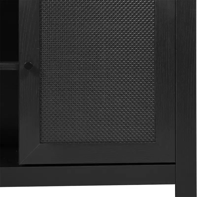 Buffet de cuisine moderne du milieu du siècle Malaki de Flash Furniture avec 2 portes à fermeture douce et étagère centrale réglable, meuble TV pour téléviseurs jusqu'à 65 pouces
