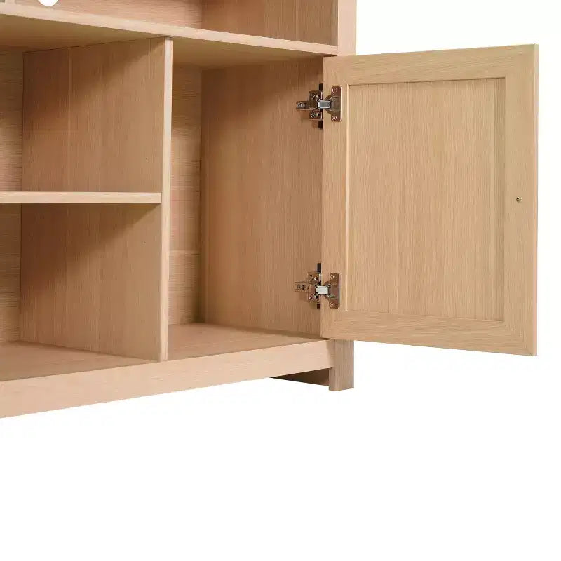 Buffet de cuisine moderne du milieu du siècle Malaki de Flash Furniture avec 2 portes à fermeture douce et étagère centrale réglable, meuble TV pour téléviseurs jusqu'à 65 pouces