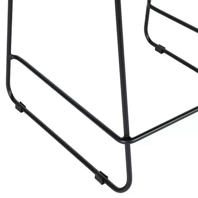 Lot de 3 tabourets de comptoir empilables Flash Furniture Hercules avec dossier ventilé et piètement luge enduit de poudre