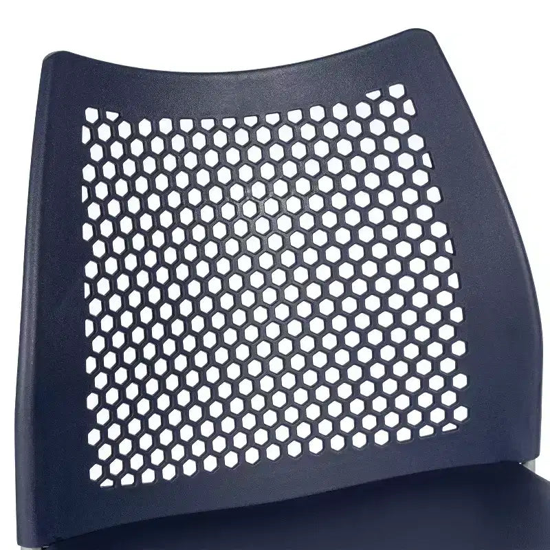 Lot de 3 tabourets de comptoir empilables Flash Furniture Hercules avec dossier ventilé et piètement luge enduit de poudre