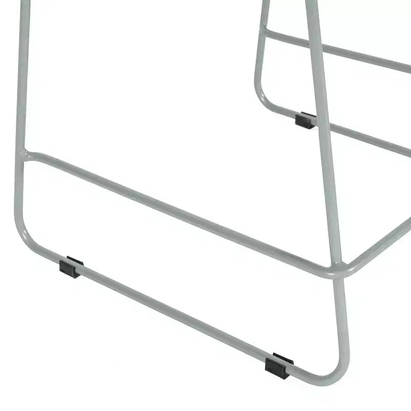 Lot de 3 tabourets de comptoir empilables Flash Furniture Hercules avec dossier ventilé et piètement luge enduit de poudre