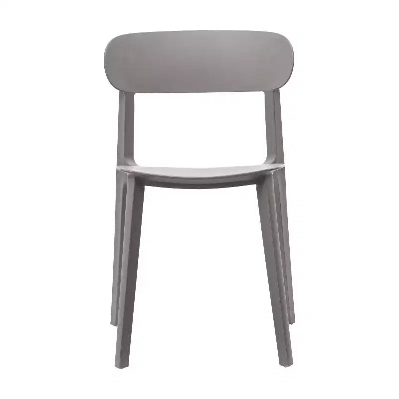 Flash Furniture Chaise de patio empilable Dover intérieur-extérieur avec dossier incurvé, chaise en résine commerciale tout temps