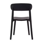Flash Furniture Chaise de patio empilable Dover intérieur-extérieur avec dossier incurvé, chaise en résine commerciale tout temps