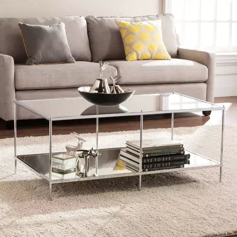 Table basse miroir Knox Glam – Anthracite – SEI