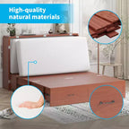 Lit escamotable Queen Mjkone avec station de recharge, lit pliable de style armoire peu encombrant avec matelas