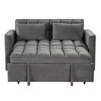 Canapé-lit convertible Bestier 55'', canapé moderne en tissu chenille avec lit gigogne et ports USB pour salon, camping-car, caravane, sous-sol