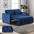 Canapé-lit convertible Bestier 55'', canapé moderne en tissu chenille avec lit gigogne et ports USB pour salon, camping-car, caravane, sous-sol