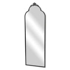 Miroir suspendu pleine longueur HomeRoots 65 en arche en métal noir
