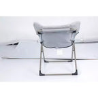 Chaise Soucoupe, Fauteuil Lounger - Siège de sol XL pliant en fausse fourrure, Base antidérapante pour la stabilité, Fauteuil d'appoint