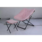 Chaise Soucoupe, Fauteuil Lounger - Siège de sol XL pliant en fausse fourrure, Base antidérapante pour la stabilité, Fauteuil d'appoint