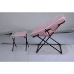 Chaise Soucoupe, Fauteuil Lounger - Siège de sol XL pliant en fausse fourrure, Base antidérapante pour la stabilité, Fauteuil d'appoint