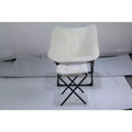 Saucer Chair, Lounge Chair - XL Foldable Faux Fur Floor Seat, Non-Slip Base for Stability, Accent Chair