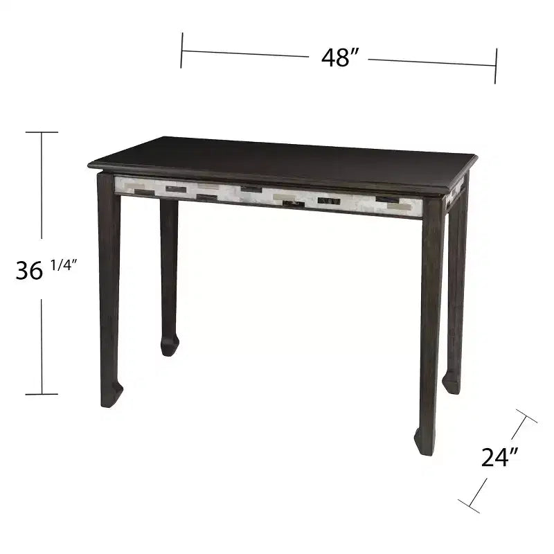 Table haute Hadersley – Marron – SEI
