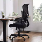 Chaise de bureau MAYEERTY avec accoudoirs relevables, design compact, se glisse sous le bureau