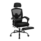 Chaise de bureau MAYEERTY avec accoudoirs relevables, design compact, se glisse sous le bureau