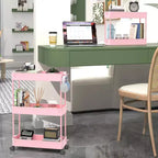 Chariot de rangement roulant mince à 3 niveaux Tree City - Organisateur mobile multifonctionnel pour salle de bain, cuisine