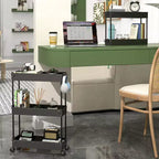 Chariot de rangement roulant mince à 3 niveaux Tree City - Organisateur mobile multifonctionnel pour salle de bain, cuisine